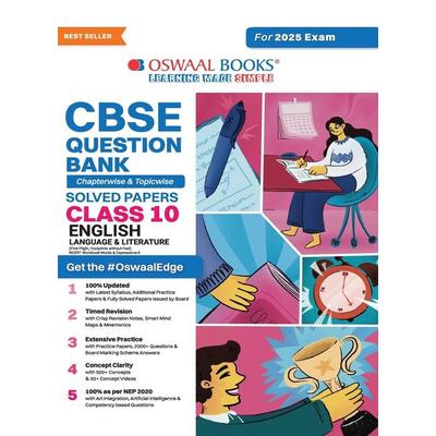 Oswaal CBSE Question Bank Class 10 English Language & Literature, Chapterwise and Topicwise Solved Papers For Board Exams 2025, Taschenbuch von Oswaal