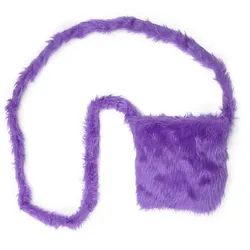 buttinette Tasche "Plüsch", lila