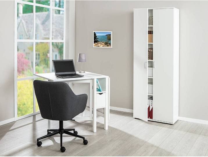 Armoire Arconati - Type A 70 x 189 x 34cm Blanc/Blanc