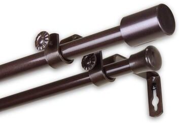 InStyleDesign Angela 5/8-inch Adjustable Double Curtain Rod