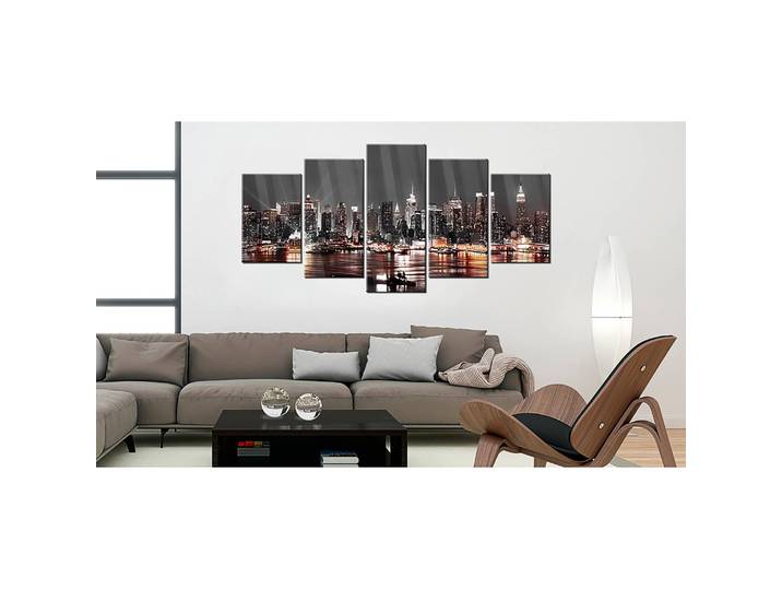 Tableau déco plexiglas Gray City Plexiglas Noir 200 x 100cm
