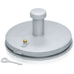 Zarges Brunnenabdeckung in runder Form aus Edelstahl ohne Isolierung Durchmesser 800 mm