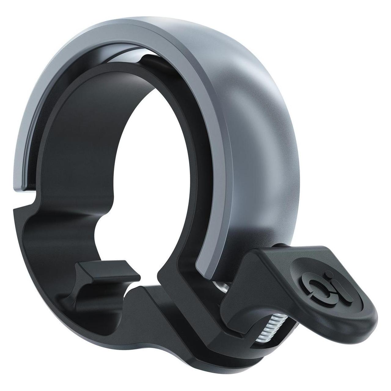 knog. Oi Classic Fahrradklingel - Schwarz/Grau - Large, 23.8 - 31.8mm (12911)