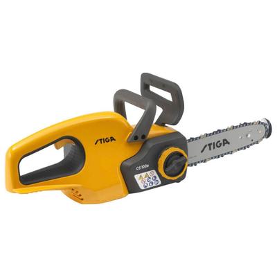 Akku-Kettensäge STIGA GARDEN "CS 300e", gelb, B:23cm H:22cm T:66cm, Kettensägen, 1000 W Motor bürstenlos