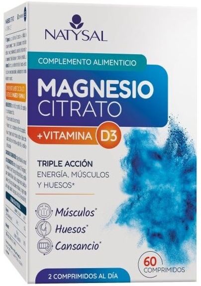 Natysal Magnesium Citrate+D3 60 Tablets