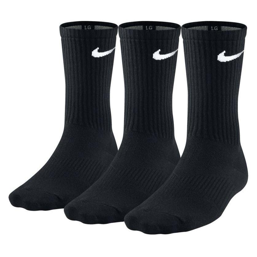 Nike Skarpety Lightweight Crew 3-pak czarne r. 34-38 (SX4704-001) (34 - 38) (UTPP17107)