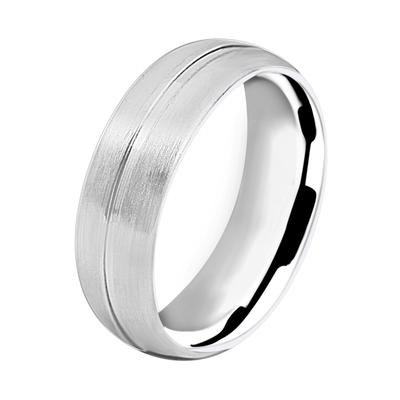 Partnerring AKZENT "Honest Affection, silberfarbig, langlebig" Gr. 62, silber (silberfarbig), Fingerringe, Herren, 62, Edelstahl