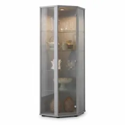 ECKVITRINE 56,5/56,5/176 cm mit LED