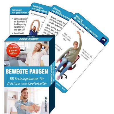 Trainingskarten: Bewegte Pausen für Büro & Home-Office, Gebundene Ausgabe von Ronald Thomschke, Steffen Verlag, 978-3-95799-115-7