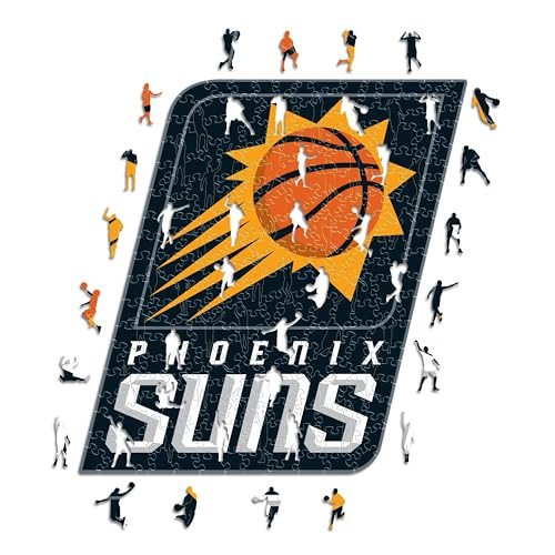 Iconic Puzzles NBA Phoenix Suns Houten Puzzel, Meerkleurig, 150 stuks