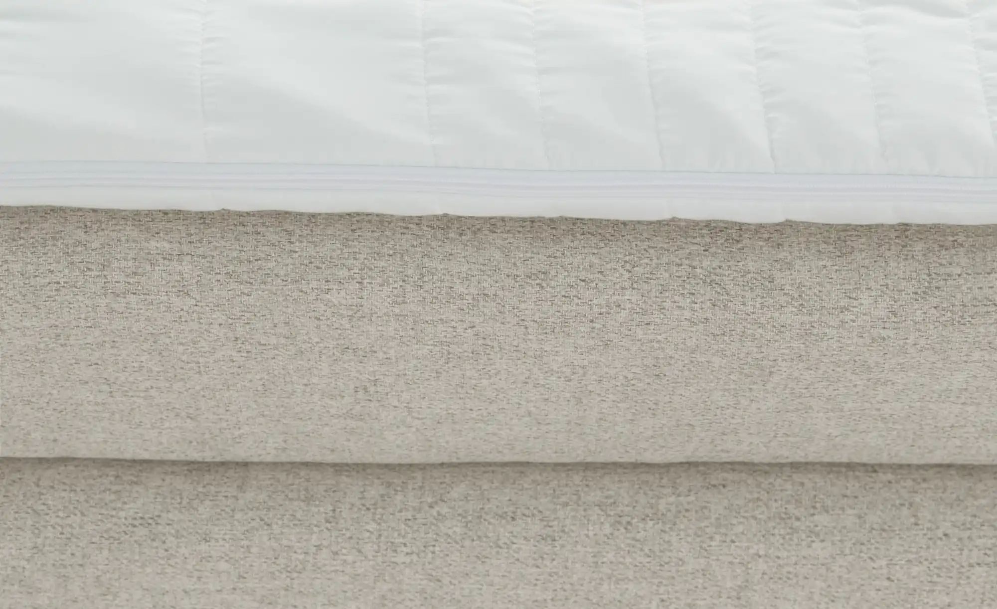 Höffner Boxspringbett mit Matratze und Topper  H3 Duke ¦ beige ¦ Maße (cm): B: 187 H: