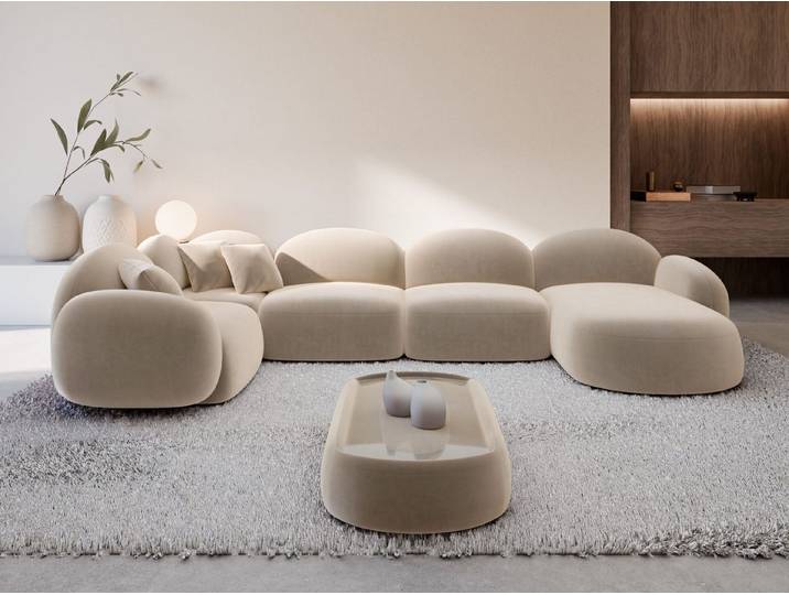 Sofa Dreams Wohnlandschaft XL Wohnlandschaft Mirello U-Form aus Stoff, Wohnlandschaft, U-Form, Moderne Wohnlandschaft in U-Form, 2 Zierkissen inklusive