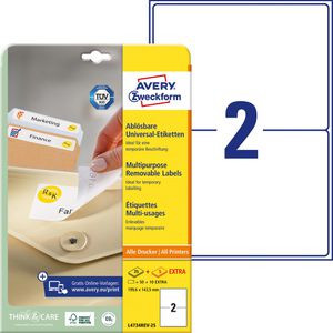 Zweckform L4734 25 Avery Etiketten 199.6x143.5mm, 60 Stück