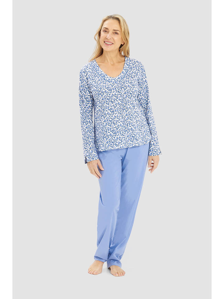 Rösch Pyjama in Hellblau - 50