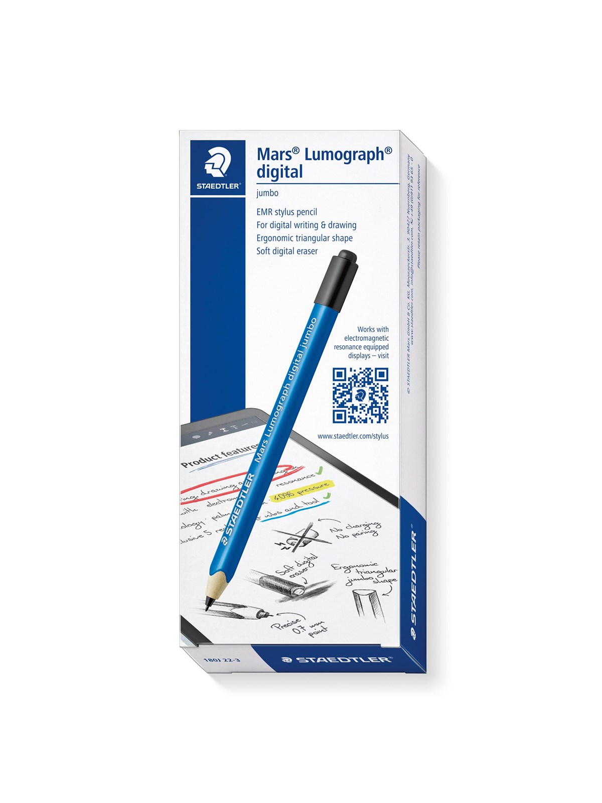 Staedtler Mars Lumograph digital jumbo Stylus pencil