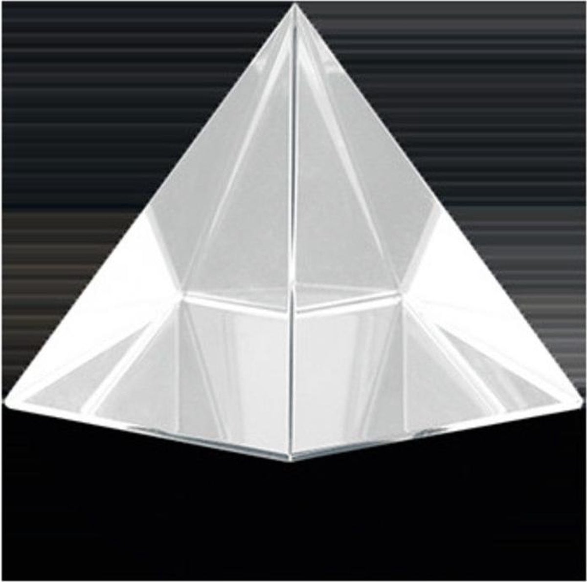 Feng shui kristallen piramide transparant - 6 cm