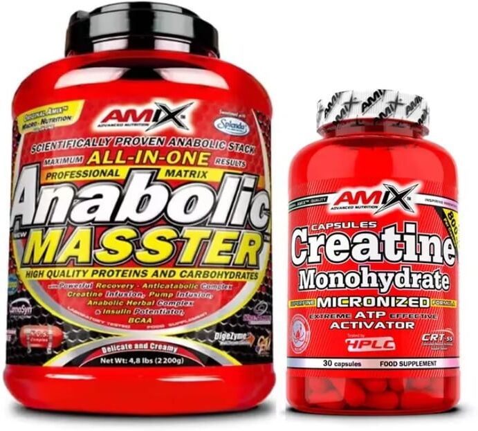 Amix Nutrition Pack Presente Anabolic Masster 2,20 kg + Creatina Monohidrato 30 cáps Baunilha