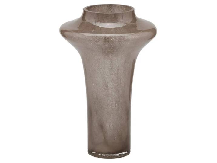 Vase Glas Graubraun H: 30 cm Edg / Farbe: Graubraun