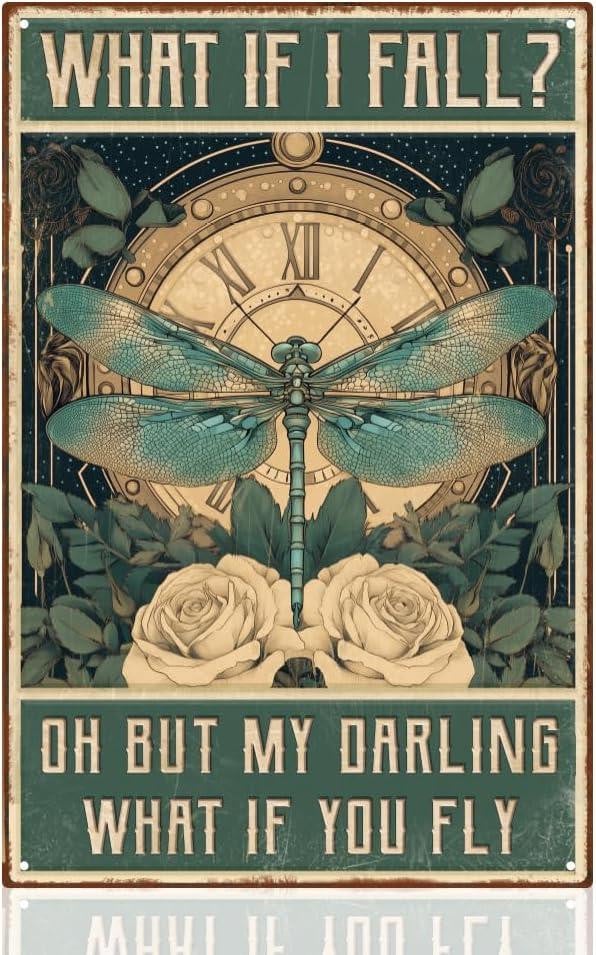 Metalen wanddecoratie met grafisch ontwerp voor volwassenen