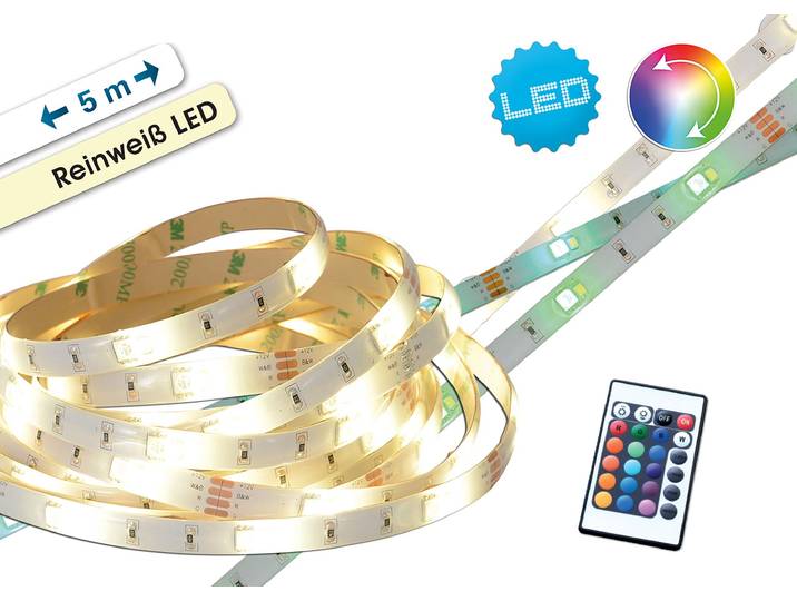 Näve LED Stripe RGB+weiß indoor Stripelight - Kunststoff - warmweiß; 5172161