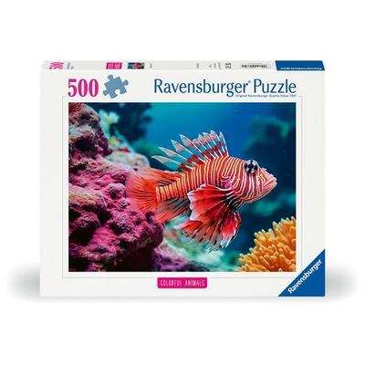 Erwachsenenpuzzle 'Colorful Animals' 500 Teile - Rotfeuerfisch