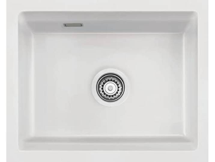 Systemceram Unterbauspüle KeraDomo Kara 50 U/g (mit geschliffener Oberseite) Handbedienung Standard Polar 13
