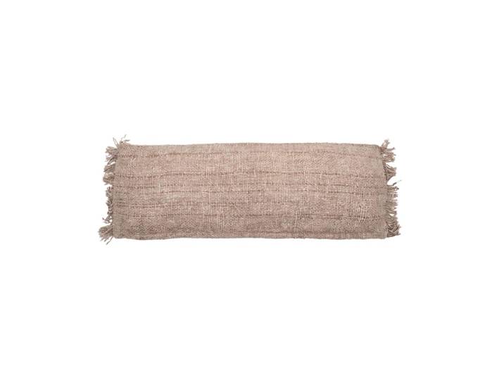 Housse de coussin coton beige 35x100x10cm