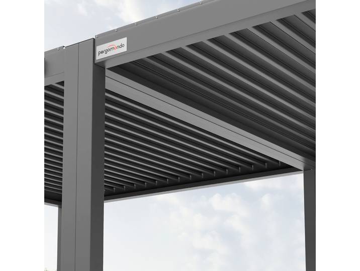 pergomondo Verbindungsset für Pergola mit Lamellendach 3 m,