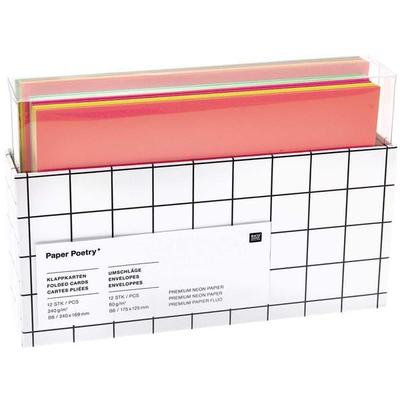 Kartenset B6, Neon Mix, MIX