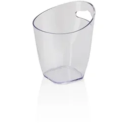 WAS Germany Flaschenkühler, Ø 9,5 cm, Höhe 11 cm, 0,4 ltr., transparent, Styrol-Acrylnitril-Copolymer