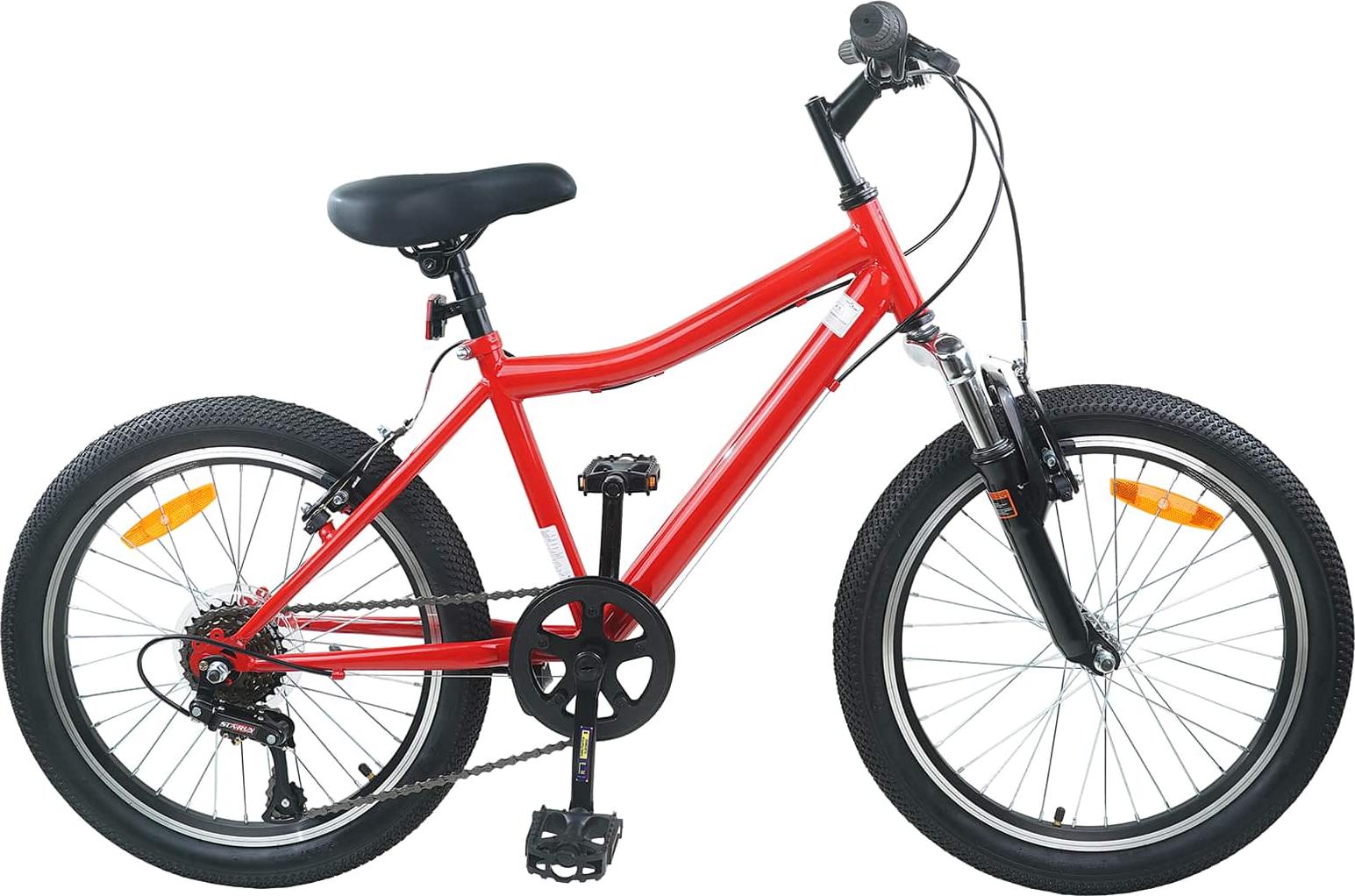 Kinderfahrrad 20 Zoll 6-Geschwindigkeit für 6-11 Jahre alt Rot
