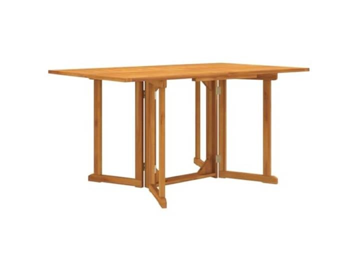 GHVBNMF Garten-Klapptisch Butterfly 150x90x75 cm Massivholz Teakholz Platzsparender Esstisch aus massivem Teak für Terrasse, Balkon und Küche mit beidseitig klappbarer Tischplatte.
