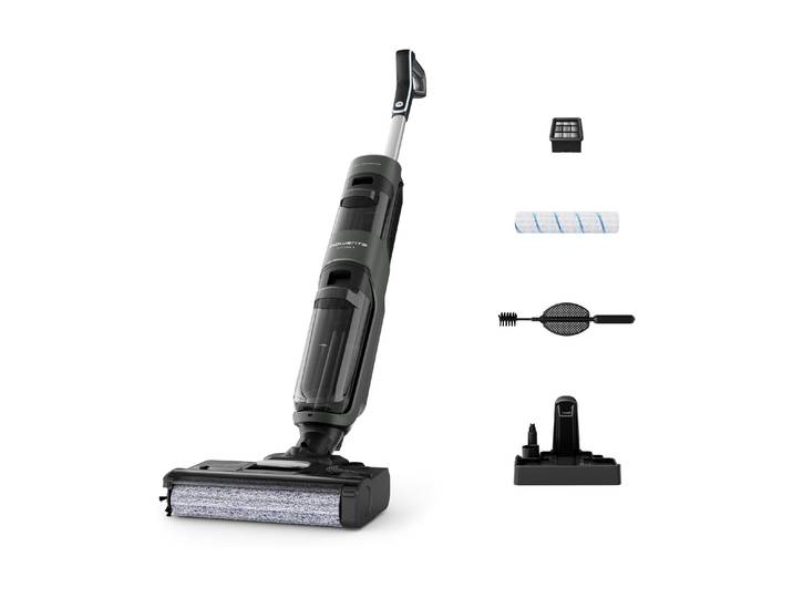 ROWENTA Nass-Trocken-Akkusauger X-Clean 4 GZ5037 , grau, B:31,5cm H:114,7cm, Akkusauger, Nass-Trocken-Akkusauger