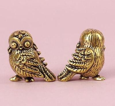 Multisell Products Hub Mini Owl Statue, Retro Bird Animal Figurines Metal Brass Tea Pet Table Ornament For Home Decor Mini Owl Statue, Retro Bird Animal Figurines Metal Brass Tea Pet Table Ornament For Home Decor