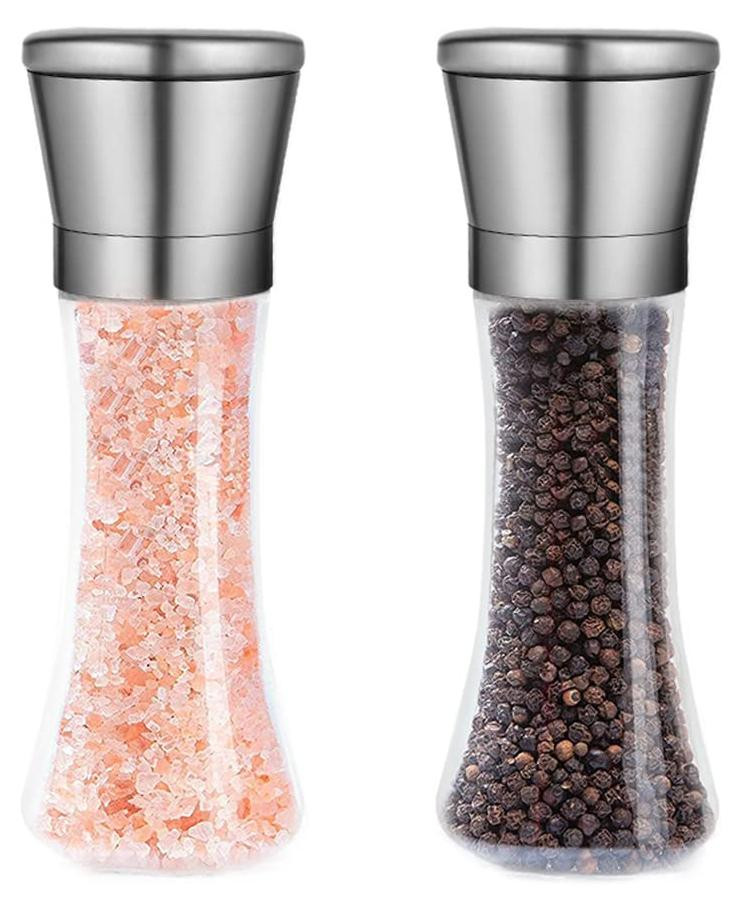 Dripio Kruidenmolen-set van 2 stuks met keramische molen, 120 ml