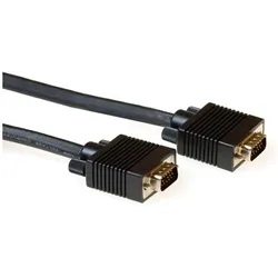 ACT 20 metre High Performance VGA cable male-male black. Length: 20 m Vga cabl molded hd15m/m 20.00m (20 m), Videokabel, Schwarz