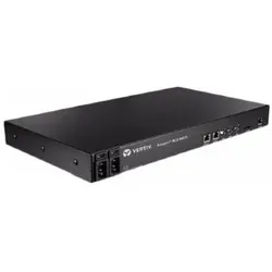 Vertiv 32-Port ACS8000 Console System with dual AC Power Supply and Analog Modem, KVM Switch, Schwarz