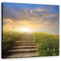 WANDBILD landschaften gelb