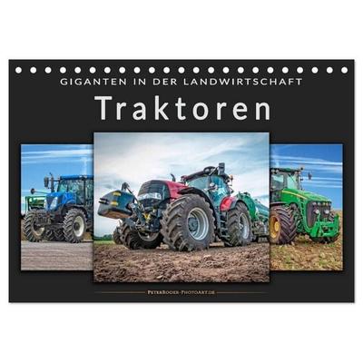 Traktoren - Giganten in der Landwirtschaft (Tischkalender 2027 DIN A5 quer), CALVENDO Monatskalender