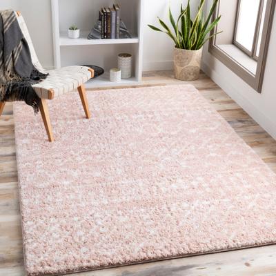 Livabliss Akai Plush Moroccan Stripe Area Rug