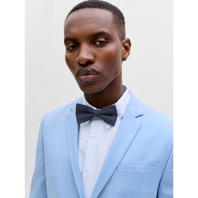 Fliege JACK & JONES "JACSOLID STRUCTURED BOWTIE SN", Herren, blau (navy blazer), Web, Kunstfaser, unifarben, Fliegen, Kunstfaser