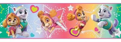 Paw Patrol Skye & Everest Peel and Stick Wallpaper Border by RoomMates
