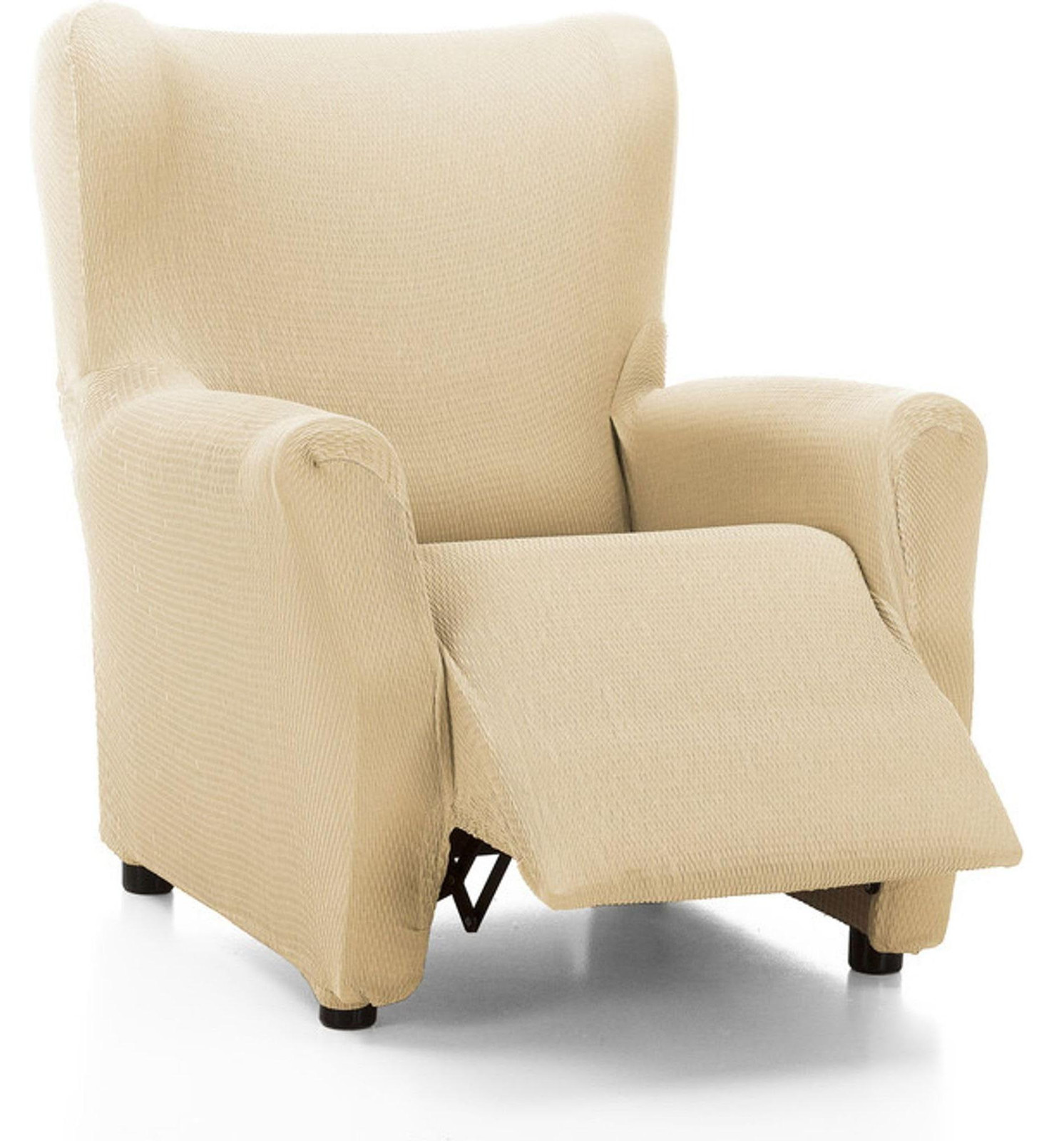 Elzusha - Elastische en extra zachte hoes voor relaxstoel, beige, verstelbaar