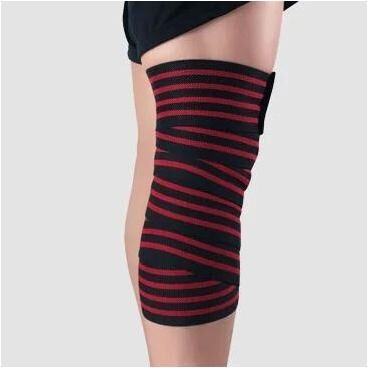 Uplifted Goods High Tension Competition Grade Weightlifting Knee Wraps red
