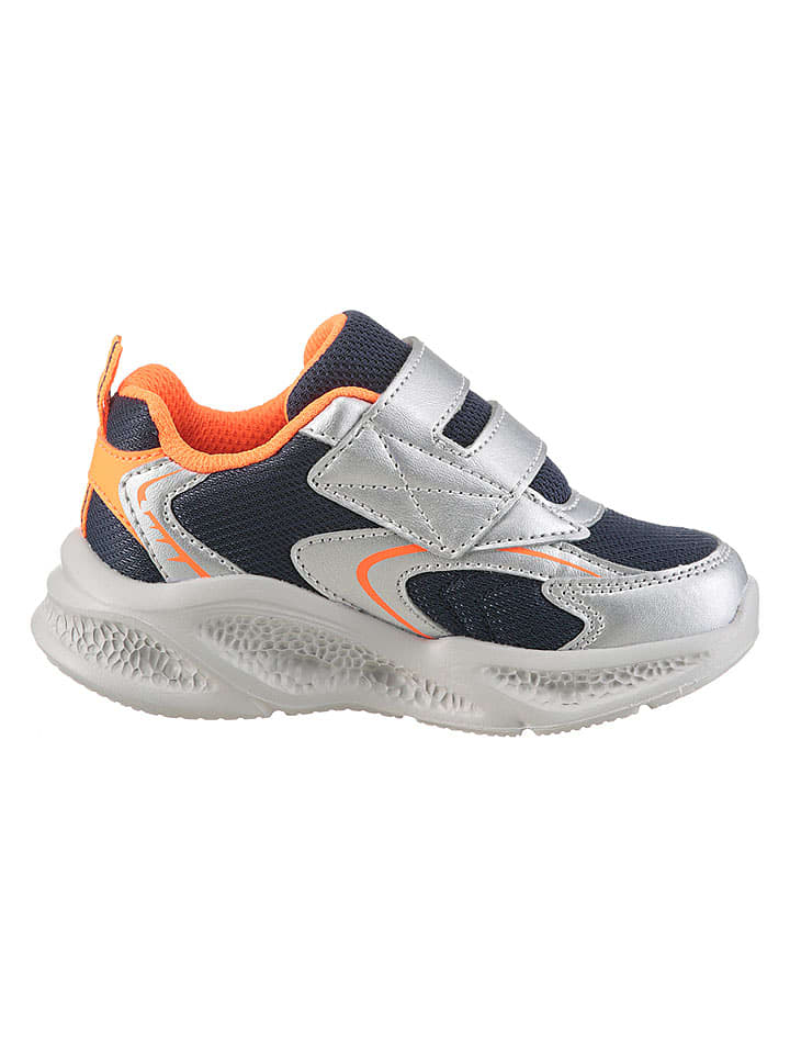 Sneakers "Skechers Meteor-lights"in Silber/ Dunkelblau - 25