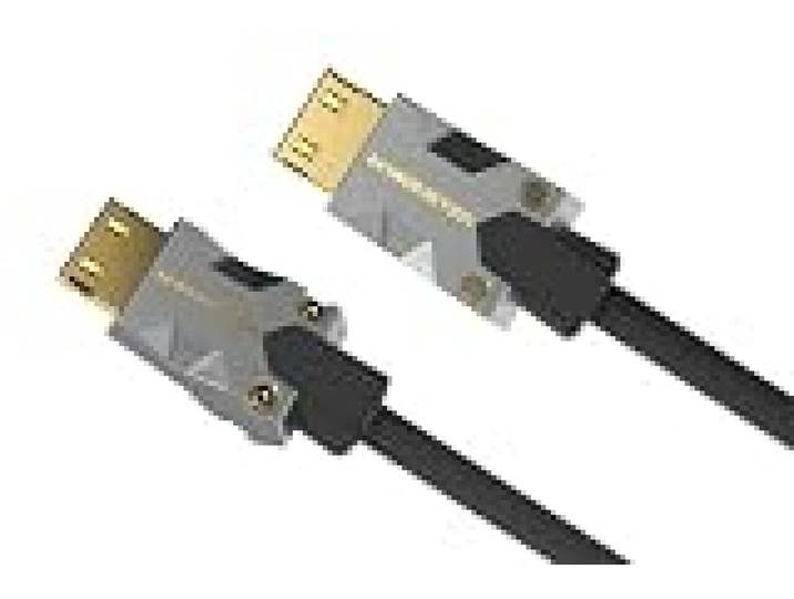 MONSTER - Câble HDMI - Résolution 4K - Vidéo HDR10-22,5 GBPS - Vitesse Éclair - Connecteurs V-Grip - Triple Blindage - 5 Mètres - Garanti à Vie - Noir
