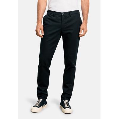 Stoffhose OLYMP "OLYMP Chino, Slim Fit, Hose", Herren, Gr. 33, Länge 30, marine, 67% Baumwolle, 24% Lyocell, 7% Polyester, 2% Elasthan, Hosen Stoffhose