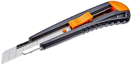 Fiskars Afbreekmes met metalen geleiding, 18 mm, Oranje/zwart