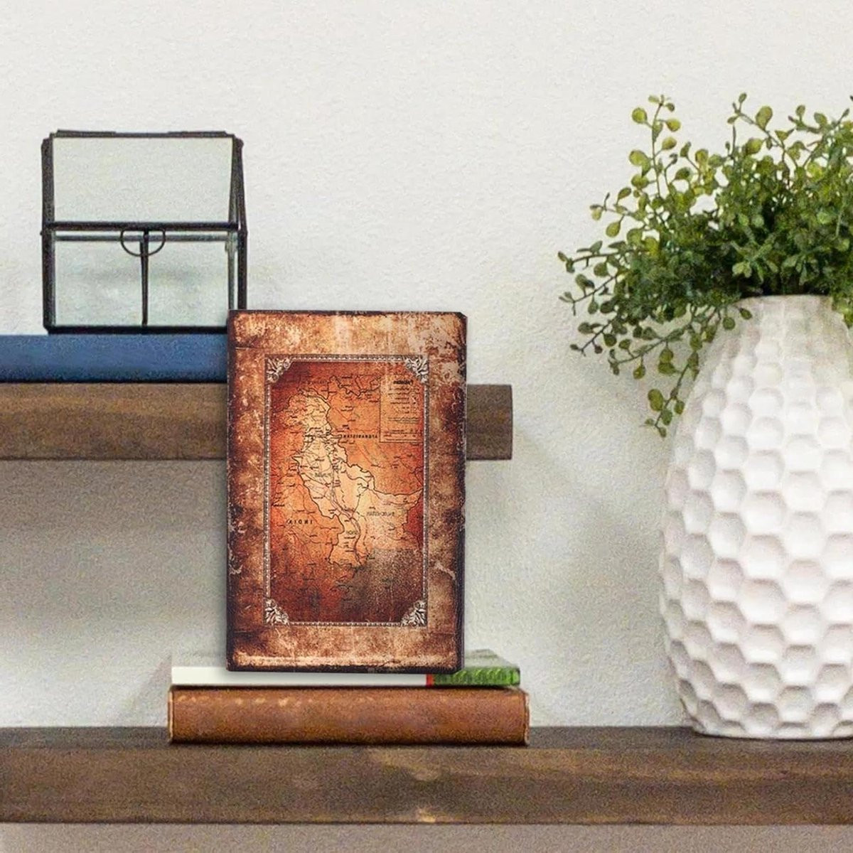 Decoratieve Boeken Nep Opbergdoos in Vintage Stijl - Bruin - B/D/H: 24 x 17 x 6 cm