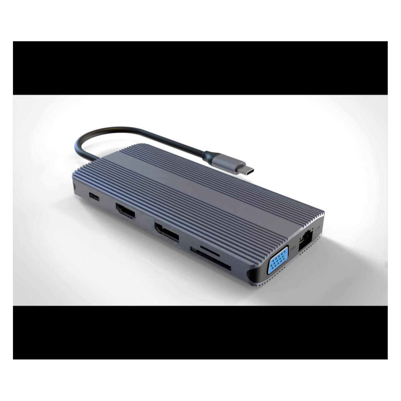 Link LKDOCK3 USB-C-Dockingstation mit 12 (USB-C) (LKDOCK3)